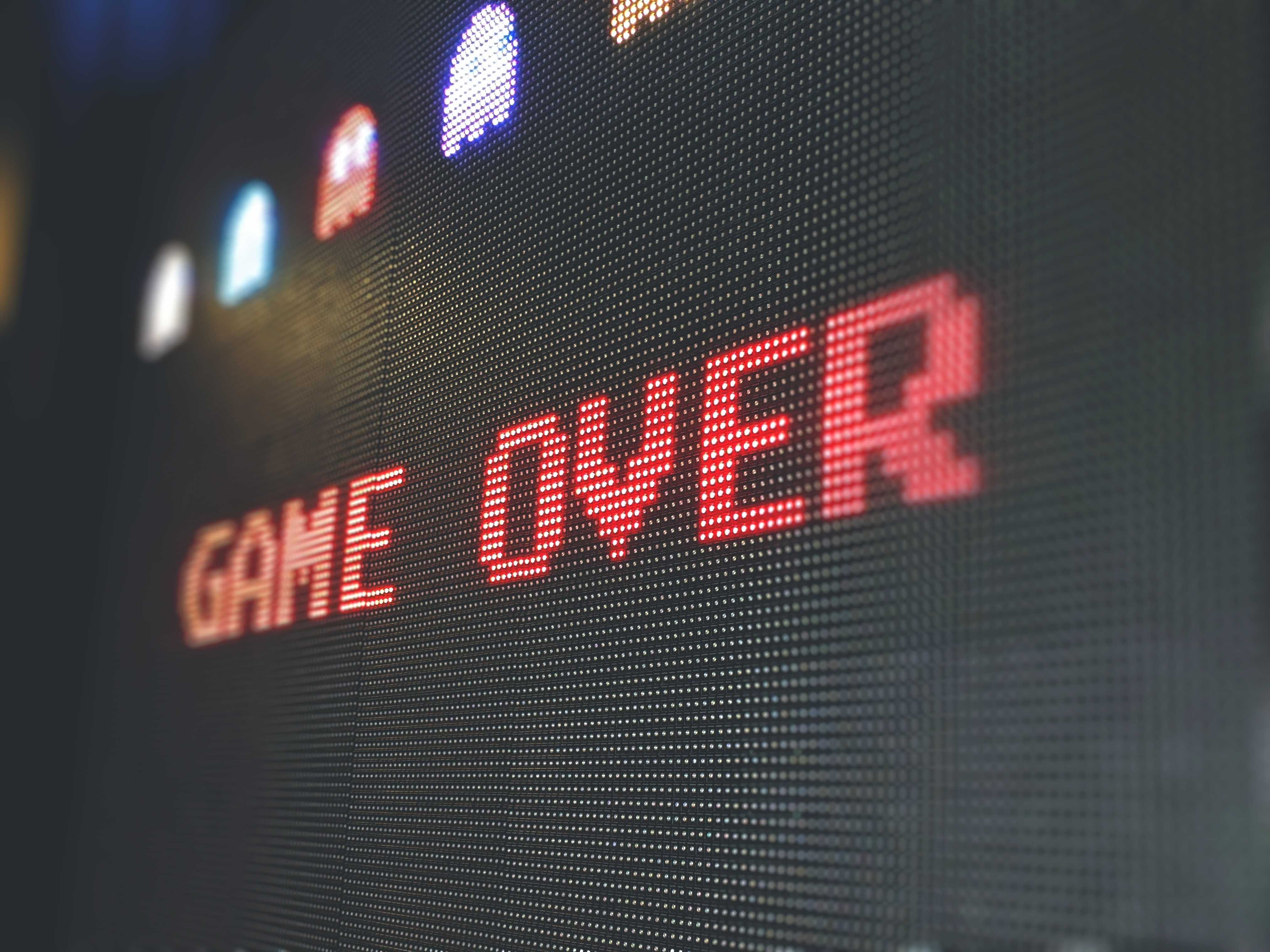 Game Over screen